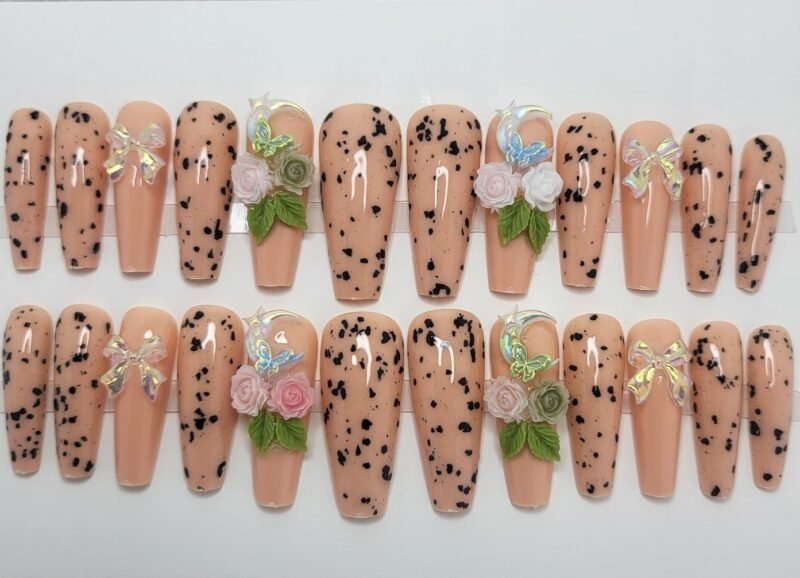 nude speckled