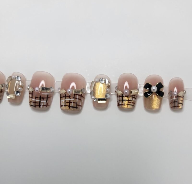 golden plaid set