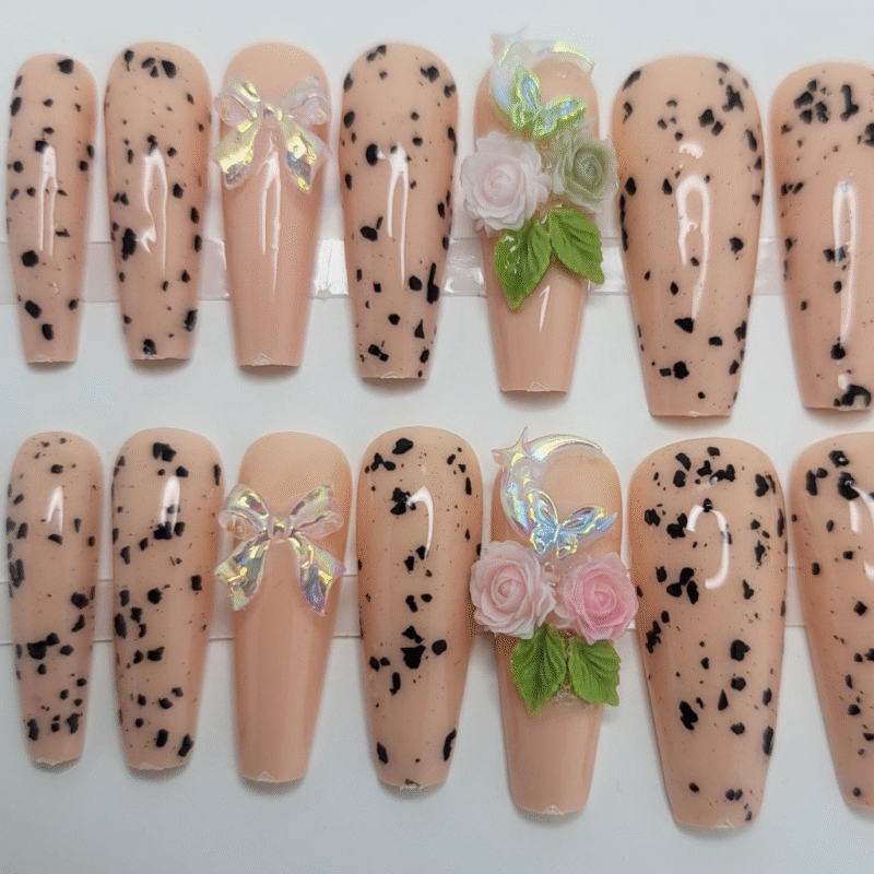 nude speckled