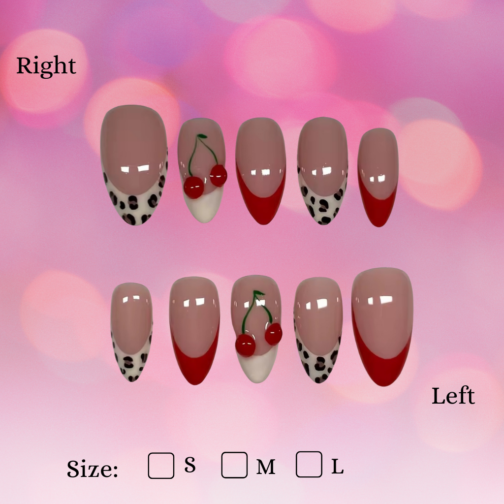 cherry spot mani cherry spot mani